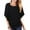 Black, variant on VERABENDI Women's Plus Size Tops Summer Flowy Shirts Double-Layered Printed Chiffon Poncho Loose Tunic Blouse (M-4XL)