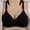 Black, variant on TAIAOJING Seamless Bra No Steel Ring Thin Bra Solid Color Embroidered Decoration Breathable Gathers Underwear Comfort Bra Brassiere