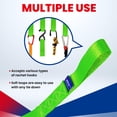 thumbnail image 5 of MOCA 6-Pack Soft Loop Tie Down Straps 4,000 Load Capacity & 12,000 Lbs Breaking Strength 1.6 x 17 inches Heavy Duty Tie Down Straps for Securing ATV, UTV, Motorcycles, Scooters & Dirt Bikes(Green), 5 of 8
