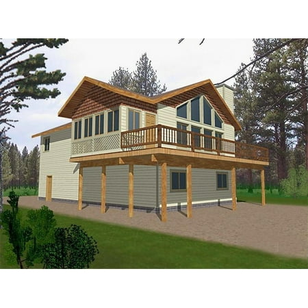 001-2072: Beach & coastal Northwest 3 Bed, 3 Bath Luxury Home Plan, 1811 Sq Ft: Full Blueprints with License to Build by Home Plan Marketplace - Lesuto