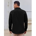 thumbnail image 4 of COOFANDY Mens Lightweight Button Down Shirt Jacket Casual Shacket Overshirt, 4 of 5