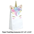 thumbnail image 2 of Party Central Club Pack of 96 White and Pink Unicorn Baby Shower Treat Bags 8", 2 of 2