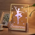 thumbnail image 1 of Luz de noche de ballet personalizada para niñas, regalos de cumpleaños de Navidad para niños personalizados, luz de noche de acrílico, decoración de guardería para bebé, lámpara de noche, regalos únic, 1 of 6
