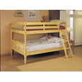 thumbnail image 2 of Full/Full Bunk Bed, Natural - Pine Wood Natural, 2 of 2