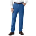 thumbnail image 2 of OIOLOYJM Men's Classic Straight Leg Jeans Casual Slim Fit Elastic Waist Band Business Work Denim Pants Basic Dressy Pants with Pockets (No Belt) Light Blue 34, 2 of 6