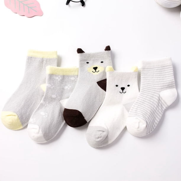 Calcetines de algodón para bebés, niños y niñas, de primavera y otoño, calcetines para bebés, calcetines de dibujos animados bonitos para recién nacidos