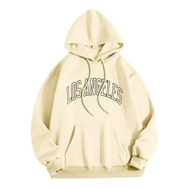 Kcodviy Los Angel Hommes Femmes Chandail à Capuche d'Entraînement pour Hommes Imprimé à Lettres Sweat à Capuche Imprimé Robe pour Hommes Chandail à Capuche Col Rond Manches Longues Chandails à Capuche Hommes Chandail Hauts