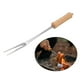 thumbnail image 3 of Tenedor de barbacoa de acero inoxidable con mango de madera, herramienta portátil, utensilio para carne de barbacoa 28 cm x 40 cm, 3 of 9