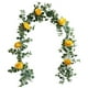 thumbnail image 2 of Guirnalda de 7 Rosas Artificiales onlyliua Flores Decorativas para Interiores y Exteriores, 2 of 3