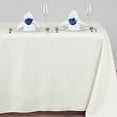 thumbnail image 3 of BalsaCircle 6 Pieces 54" x 96" Ivory Rectangle Polyester Tablecloths Table Cover Linens, 3 of 6