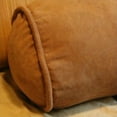 thumbnail image 2 of Blazing Needles 2 Piece Micro Suede Corded Bolster Cushion Set-Red Wine, 2 of 3
