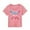 Pink, variant on FYEGRE Girls 67 Shirts Playful 67 Graphic Print Short Sleeve Tee Shirt for Kids Boys Girls Youth Comfortable Casual Daily Wear Childrens Apparel Red 6-7 Years