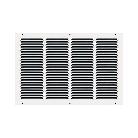 20" x 12" TruAire White Steel Wall Return Air Grille
