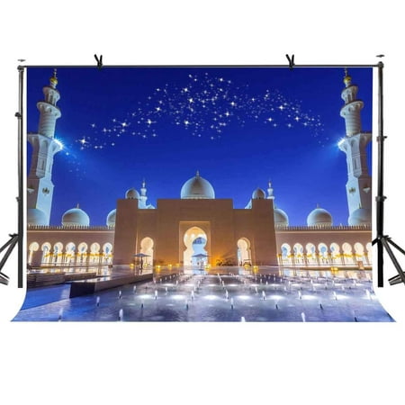 Image of ABPHOTO Polyester 7x5ft City Views Backdrop Abu Dhabi City View Photography Background and Studio Photography Backdrop Props