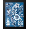 thumbnail image 2 of Stellar Design Studio 19x24 Black Modern Framed Museum Art Print Titled - Floral Tapestry Study, 2 of 5