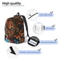 thumbnail image 4 of Lsque Chucky Pattern Canvas Daypack, Durable Backpack, High-quality Versatile Backpack,Vintage Compact Backpack-Medium, 4 of 6