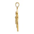 thumbnail image 2 of FB Jewels 14K Yellow Gold Crucifix 2D High Polish Pendant, 2 of 4