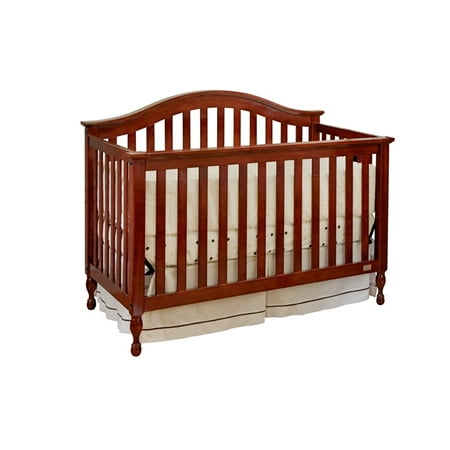 Lolly Me Bailey 4 In 1 Convertible Crib Cherry Walmart Com