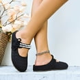 thumbnail image 4 of DIVVce Mesh Pearl Accent Mary Jane Mules For Women Closed Toe Slip On Comfort Casual Footwear, 4 of 8