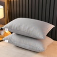 thumbnail image 2 of Summer Savings! PRETXORVE Pillow, 1PC Headrest Core Embroidery Solid Color Brushed Fabric Quilted Quilted Pillow, 2 of 6