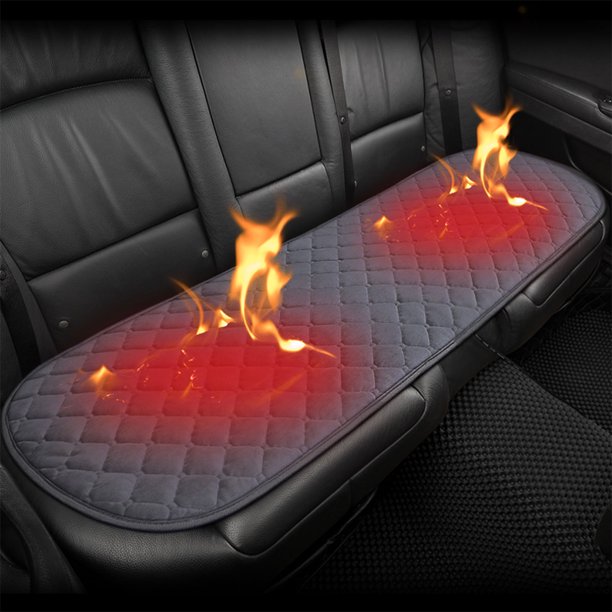 Muyoka NKTIER Funda de Asiento de Coche con Calefacci贸n, Coj铆n de Asiento Trasero de Coche con Calefacci贸n Universal de 12 V Coj铆n de Calefacci贸n de Coche Antideslizante Cubierta de Calentador de Inv