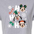 thumbnail image 3 of Disney - Ho Ho Ho Characters - Juniors Cropped Cotton Blend T-Shirt, 3 of 5