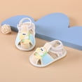 thumbnail image 1 of Puntoco Verano 0-1 Año Nuevos Zapatos Para Niños Pequeños Sandalias Antideslizantes Para Bebés Sandalias Con Parte Inferior De Tendón L-35 Pequeño Dinosaurio Amarillo 13, 1 of 3