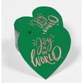 thumbnail image 2 of Inkdotpot Pack Of 50 Real Rose Gold Foil Paper Tags Joy To The World Baby Shower Favor Hang Tags, 2 of 6