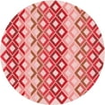 thumbnail image 1 of Ahgly Company Machine Washable Indoor Round Transitional Pink Area Rugs, 6' Round, 1 of 7