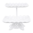 thumbnail image 1 of POINTERTECK Plastic Cupcake Stand Candy Display Tower 2-Tier Dessert Cake Stand for Wedding Party, 1 of 6