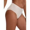 thumbnail image 4 of INSPIRE CHIC Women's High Waisted Tummy Control Briefs Butt Lifter Underwear, Available in Plus Size L White, 4 of 4