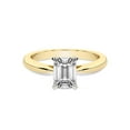 thumbnail image 3 of 3 Carat IGI Certified Emerald Shape Lab Grown Diamond Engagement Ring | 14K Yellow Gold | Azalea Classic Solitaire Diamond Ring | FG-VS1-VS2 Quality Friendly Diamonds, 3 of 5