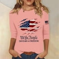 thumbnail image 2 of Women's 250th Anniversary Usa Shirt 4th Of July Shirts American Flag Printed T-Shirt Patriotic Shirts, 2 of 5