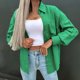 thumbnail image 5 of Mujeres Casual Sólido Manga Larga Turn-Down Collar Cardigan Botones Blusa Tops Odeerbi ODB-6, 5 of 9
