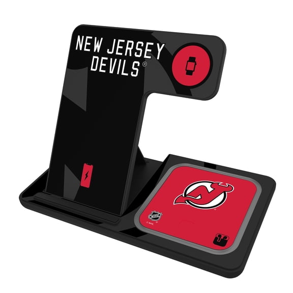 Keyscaper New Jersey Devils 3-In-1 Wireless Charger