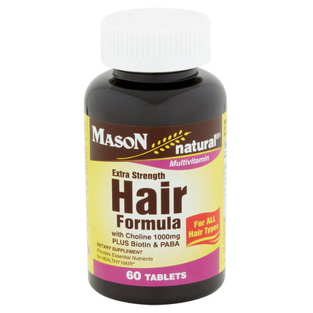 311845122759. Mason Natural Extra Strength Hair Formula Tablets, 60 Ct. 