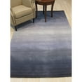 thumbnail image 4 of Handmade Wool Blue Transitional Stripe Horizon Rug, 4 of 4