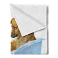 thumbnail image 2 of Cat Soft Flannel Fleece Throw Blanket, Dog Kitty in the Bathtub Together Bubbles Shampooing Having Shower Fun Print, Cozy Plush for Indoor and Outdoor Use, 60" x 80", Multicolor, by Ambesonne, 2 of 5