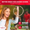 thumbnail image 4 of SWOOC Games - Rustic Ring Toss Game (All Weather) - Easy Setup & Extra Games Included - Outdoor Ring Toss Game for Adults and Kids - Yard Activity For Adu, 4 of 5