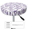 thumbnail image 4 of Fotbe Lavender Flowers Stool Covers Round,Waterproof Round Bar Stool Covers Bar Chair Covers Washable Stool Cushion Slipcover for 12-14 Inch Chair-13 inch, 4 of 7