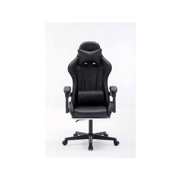 Chaise de Jeu Ergonomique avec Hauteur Réglable, Appuie-Tête et Soutien Lombaire, Chaise Pivotante, Capacité de Charge de 250 Lb