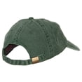 thumbnail image 4 of North Dakota with Map Outline Embroidered Washed Cotton Twill Cap - Dk Green OSFM, 4 of 5