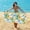 D, variant on Beach Towel Oversized Super Absorbent Sand Thick Microfiber Beach Towel Cute Tropical Palm Leaf Beach Towels 27x55in For Kids Men Women Girls Boys