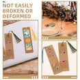 thumbnail image 2 of unbranded  Paper Bookmark Bookmarks for Kids Bulk Plain to Decorate Holder Display Brown, 2 of 7