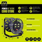 Masterplug 3ft Extension Cord Storage Reel