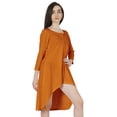 thumbnail image 3 of Inkmeso Solid Summer Casual Tunic Dress For Women's Short Mini Dresses With Button Placket, 3 of 7