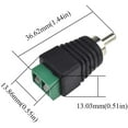 thumbnail image 2 of RCA Connector Adapter Plugs Screw Male Jack Set Wire Easy to Convert No Need Solder Grip Cable Tight for Audio Video Speaker 10 Pcs, 2 of 7