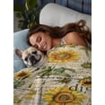 thumbnail image 3 of Farmhouse Sunflower Flat Sheets Only King Size, Soft Breathable Bed Top Sheets for Mattress, Retro Summer Botanical Luxury Bedding Flat Sheets for Home Hotel Bedroom Bed Protection, 3 of 9