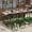 Green, variant on Emma + Oliver 18 Inch Table Height Indoor Stackable Metal Dining Stool in Silver-Set of 4