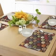 thumbnail image 4 of Ambesonne Retro Place Mats Set of 4, Colorful Herbs Spices, Standard Size, Multicolor, 4 of 6